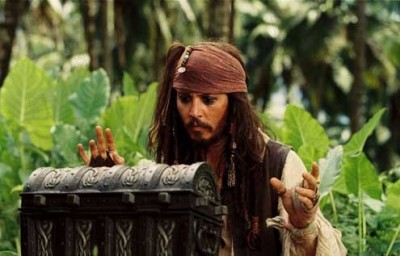 Джонни Депп в фильме «Пираты Карибского моря 2: Сундук мертвеца»